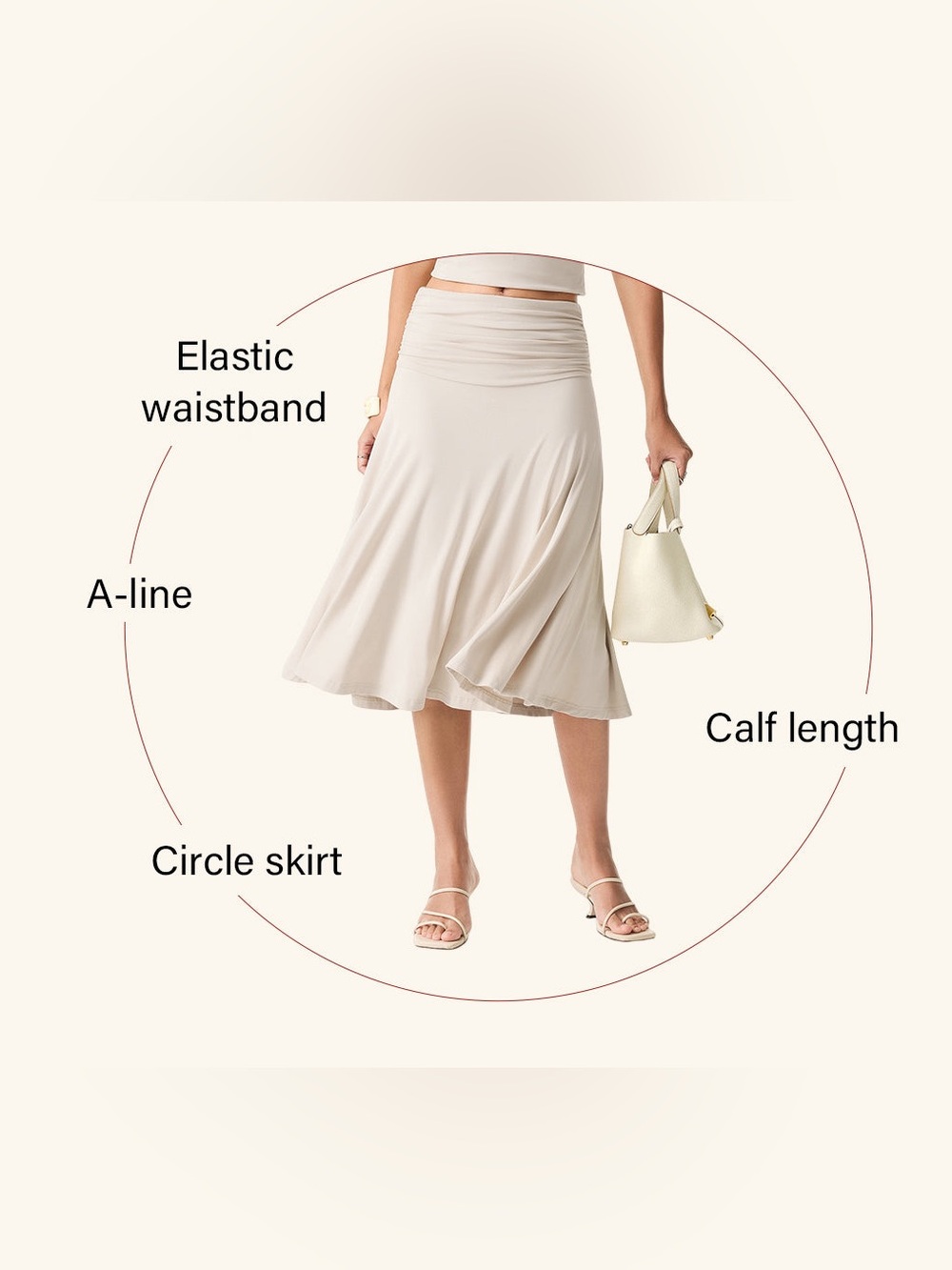 Iced-Mocha Eco-SkinKiss
Flowy Side Ruched A-line Midi Skirt - Picture 9 of 15